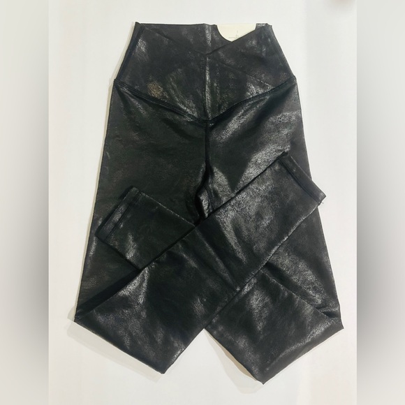 Offline Aerie Crossover High Waisted Crackle Leggings Black - XS/TP - Picture 3 of 6